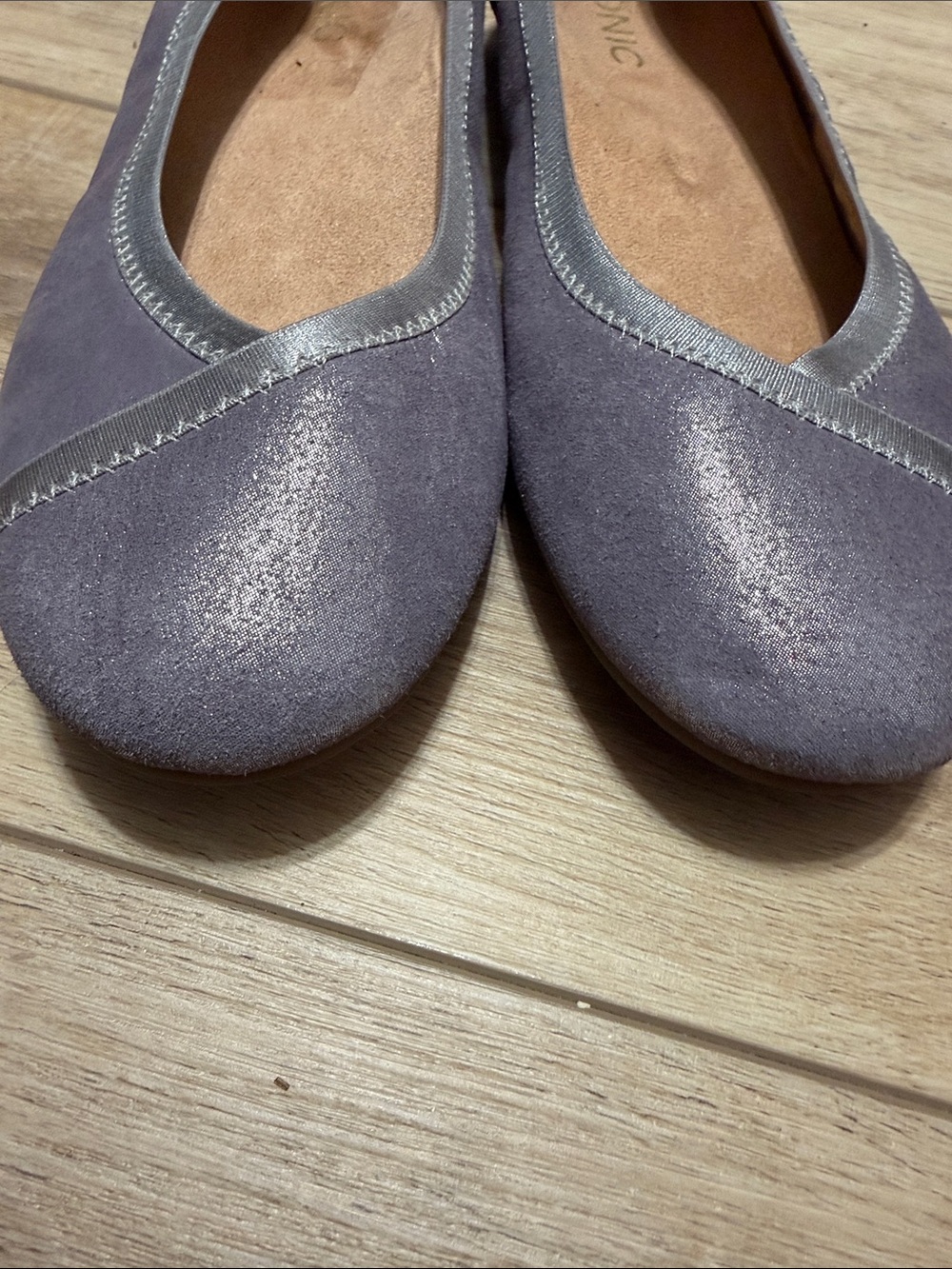 Vionic Caroll lavender Leather Suede Ballet Flats Women's Size 8.5 - Picture 4 of 6